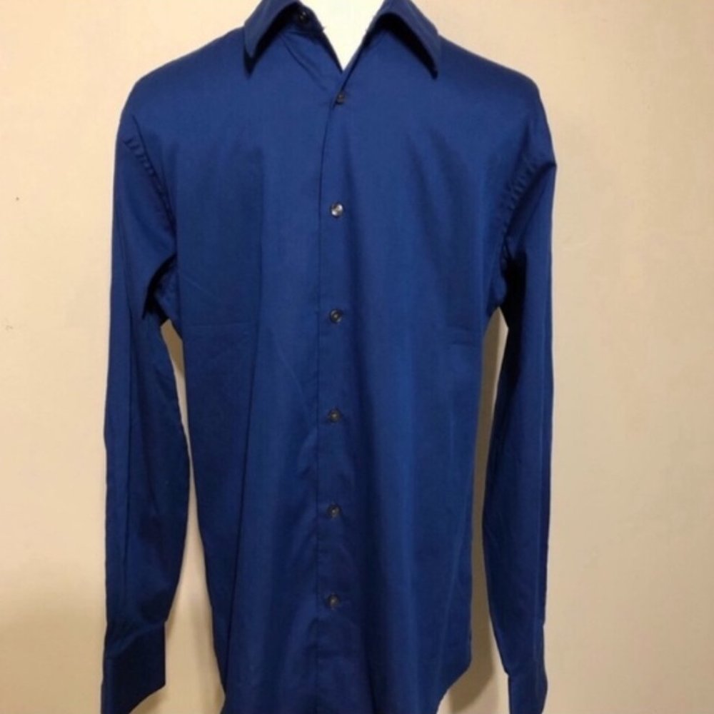 Geoffrey Beene Fitted Dress Shirt-15.5 EUC